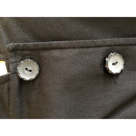 Nicole Miller Womens Black Solid Button Down Blazer Size 10 - Picture 4 of 10